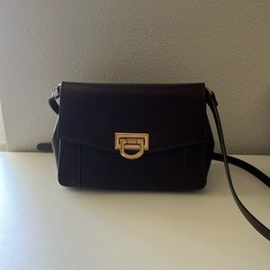 Mango faux leather brown handbag